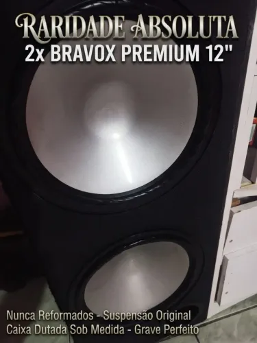 Sub Bravox Premium 12" na caixa