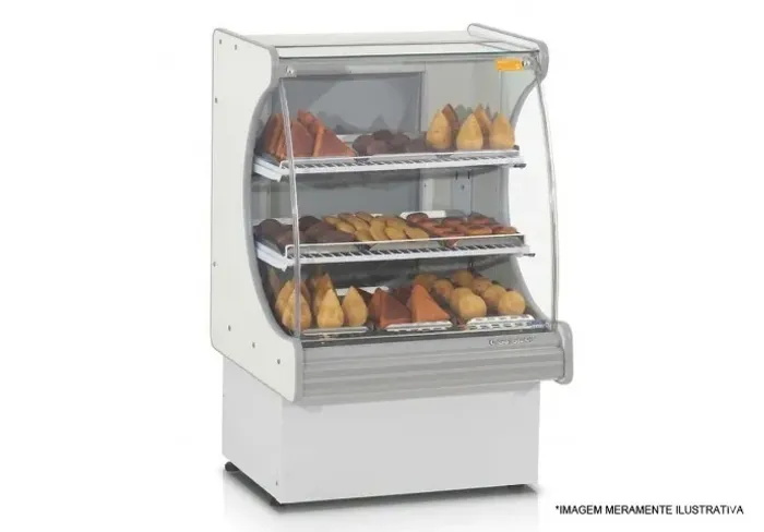 [DESCONTÃO] BALCÃO Vitrine Refrigerado, Vidro Curvo 220v - 3xR$400 no cartão de crédito