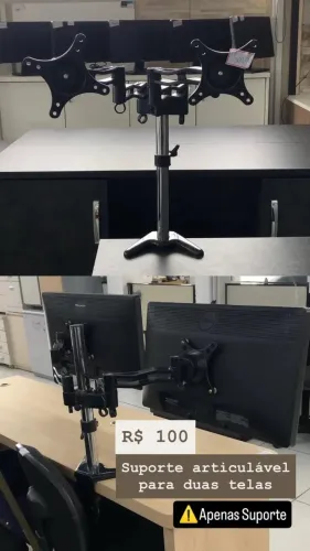 SUPORTE ARTICULÁVEL PARA 2 MONITORES
