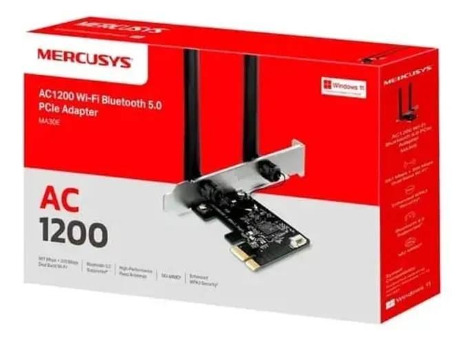 O Adaptador PCIe Mercusys MA30E