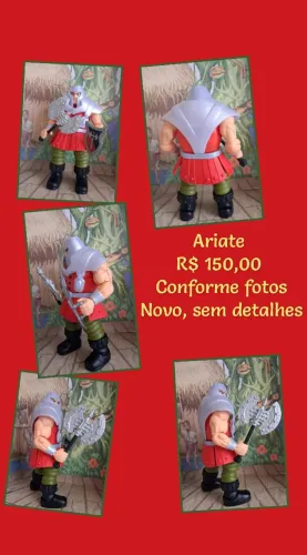 Masters of the universe. Ariate (Ram man) Cartoon. Novo. Conforme fotos.