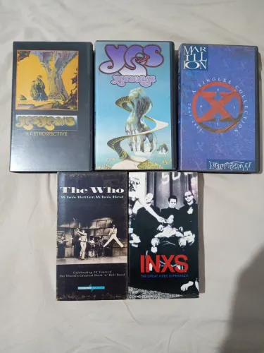 Lote VHS THE WHO YES MARILLION INXS excelente estado
