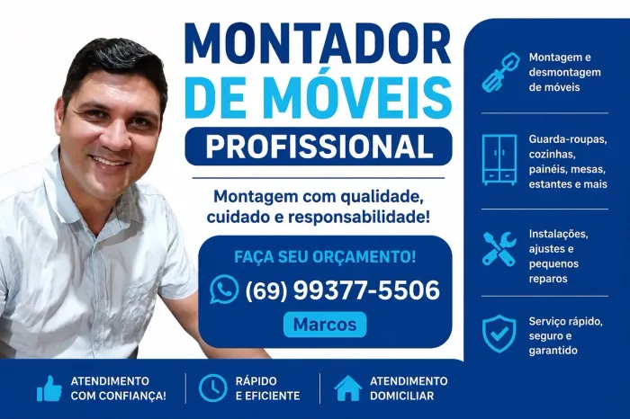 Montador de móveis profissional
