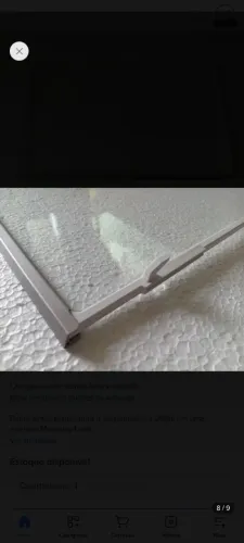 2 Prateleiras De Vidro Geladeira Bosch Kdn43 (Usado)