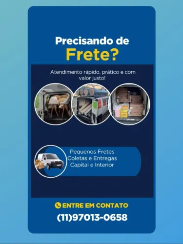 FRETES, PEQUENAS MUDANÇAS E COLETAS