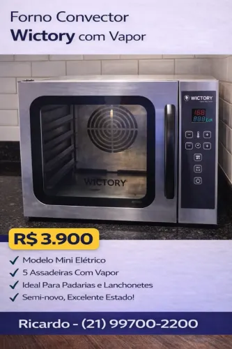 Forno Convector Digital - Wictory WCV-535D c/vapor
