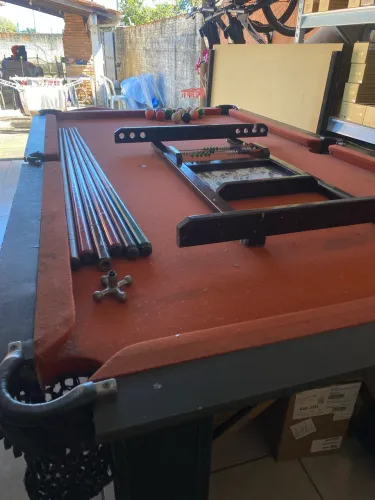     Mesa de Sinuca e Ping Pong - Completa com Acessórios