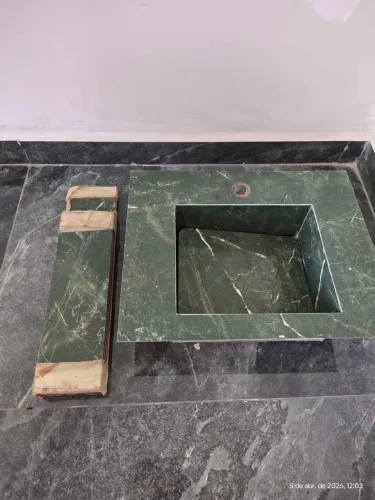 Pia esculpida de porcelanato 50x50