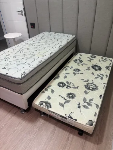 Box Solteiro Ortobom + Cama Uxiliar