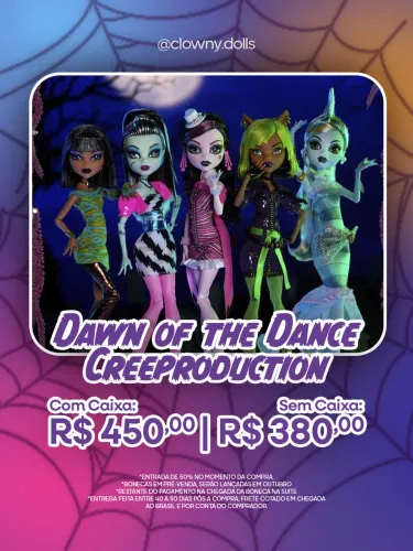 (LER DESCRIÇÃO) Monster High Dawn Of The Dance Creeproduction(LER DESCRIÇÃO)