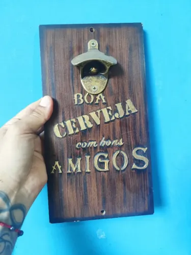 Abridor de garrafa de parede Decorativo temático para bares particulares ou comerciais 