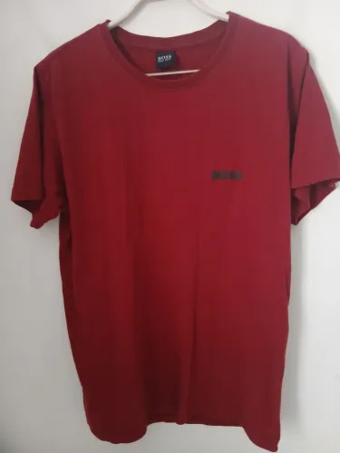 CAMISETA BOSS ORIGINAL VINHO BORDÔ M SLIM FIT