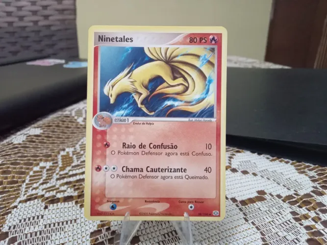 Carta Pokémon tcg Ninetales coleção Emerald não holo, em estado SP 38/106