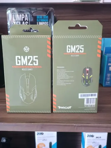 Mouse Gamer TGT GM25, Rainbow, 2400DPI, 4 Botoes, Preto