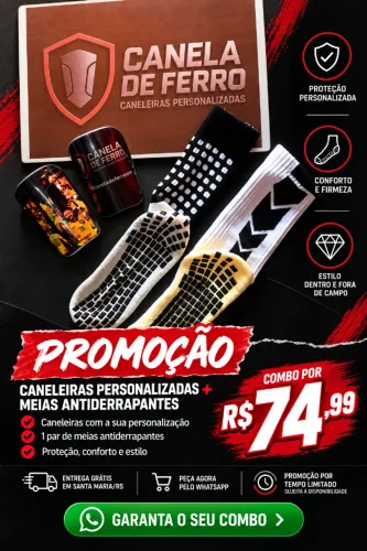 Caneleira de Futebol Personalizada|Meia Esportiva