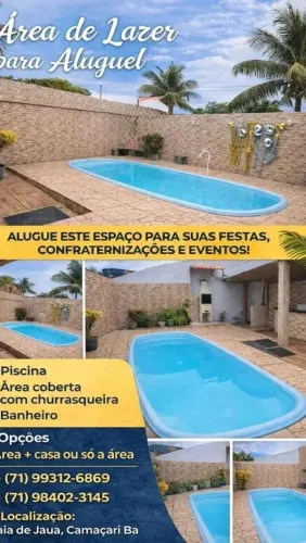 Aluga-se casa com piscina pra aniversário e eventos