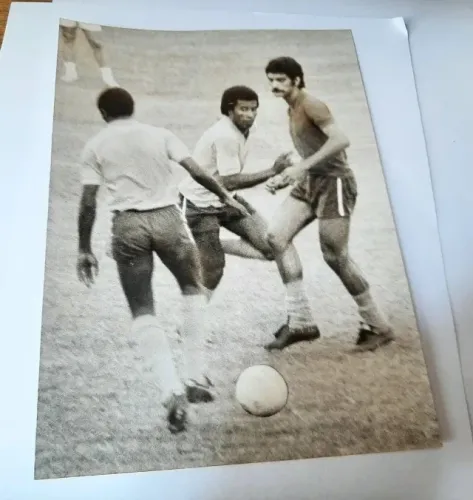 Foto antiga - Jairzinho e Nei Conceição - Botafogo - 1971