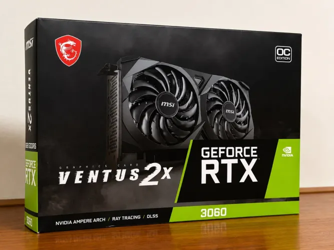 RTX 3060 12GB MSI Ventus 2X OC - Caixa Original