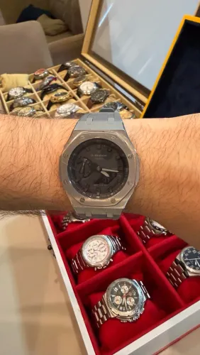 Relógio Casio G Shock GA 2100 com kit ROYAL OAK