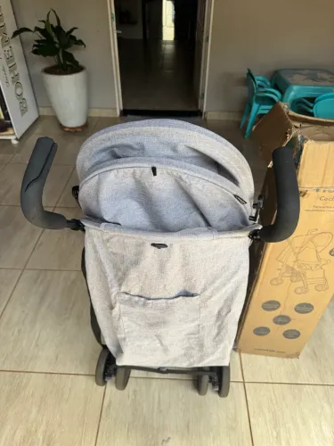 Carrinho de Bebê Cosco Kids, Hobby, Cinza Mescla