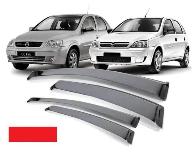 Calha de Chuva para Corsa Joy 4 Portas Hatch / Sedan 02/12 sd