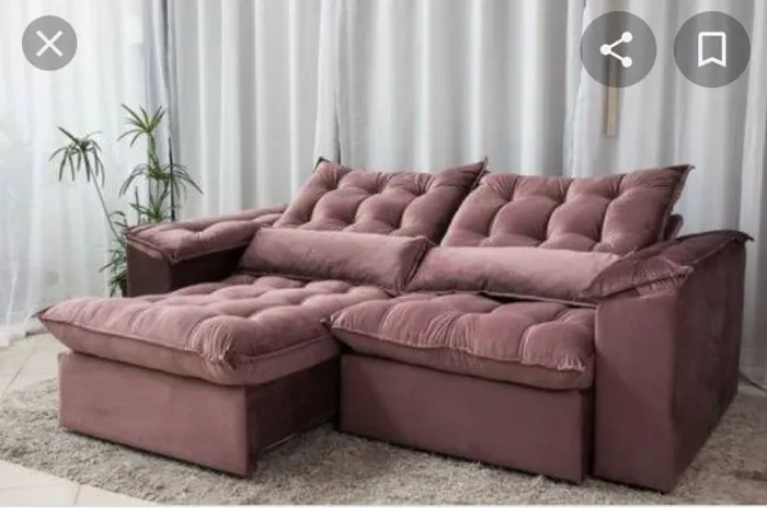 Sala sofá retrátil e reclinável