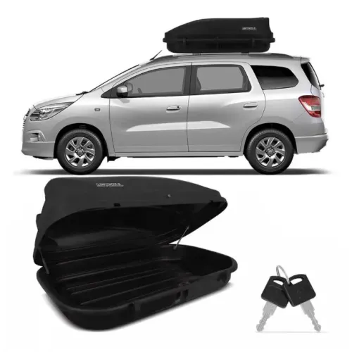 Maleiro Bagageiro Baú Motobul 600L - Preto 