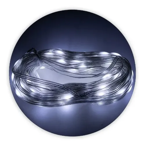 Dois Leds Pisca Linha Com 10 Metros Lâmpadas Tomada A Prova D'Água 8 Modos Natal Ano Novo