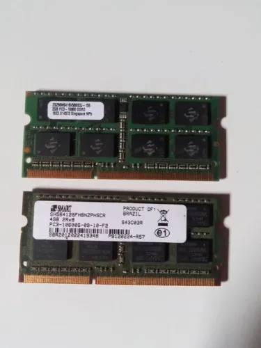 2 Pentes de memória RAM 2G e 4GB e