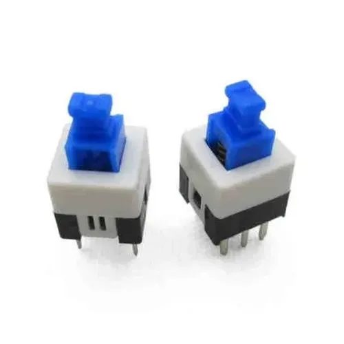 Push Tátil Power Chave Botão 7x7 Kit 4 Unidades  Arduino Automação Robotica COD-CP91 