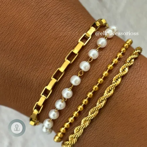 Pulseiras Banhadas a ouro 18k