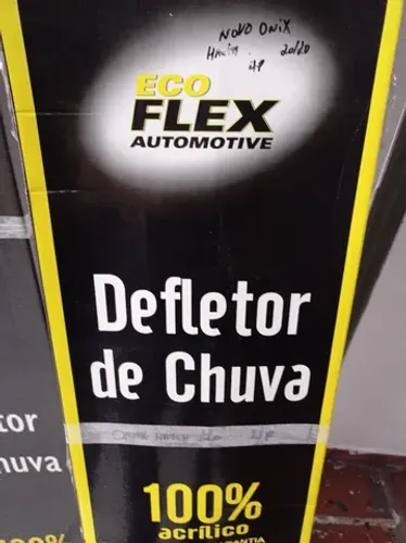 Calha de chuva Eco FLEX p/novo Onix Hatch plus 4 portas ano 20/20 instalada