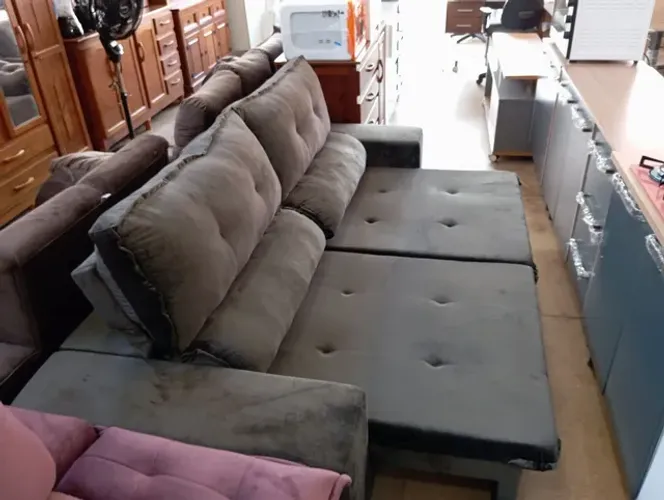 sofa novo reclinável e retrátil