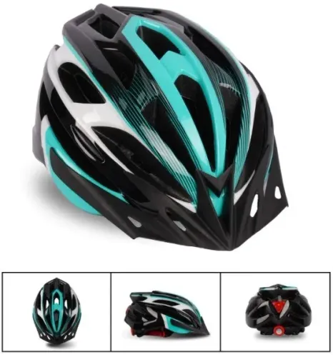 Capacete Ciclismo Luz LED Bicicleta Bike GPS Bretelle Ciclista Homem Mulher Esportivo