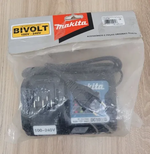 Carregador de Bateria Makita Bivolt para ferramentas 10.8V-12V DC10WD