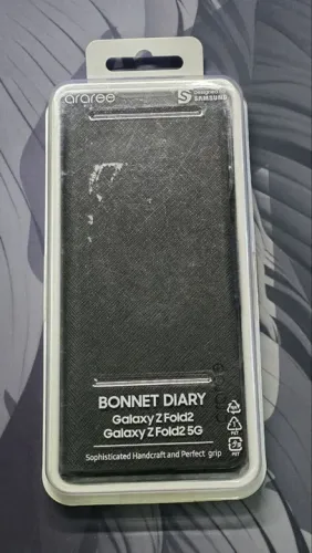 Capa Galaxy Z Fold2 Bonnet Diary Black