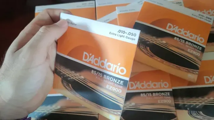 Encordoamento de aço para violão