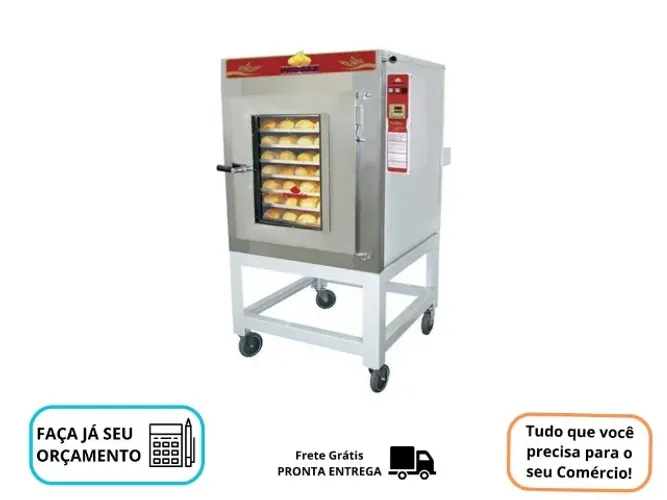 Forno 8 Esteiras a Gás Novo