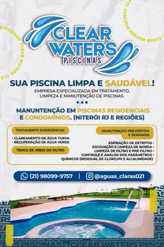Tratamento e manutenção de piscinas 