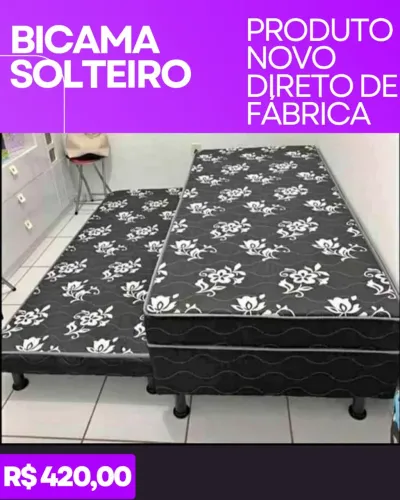 Bicama Solteiro - Novo - Direto de Fábrica
