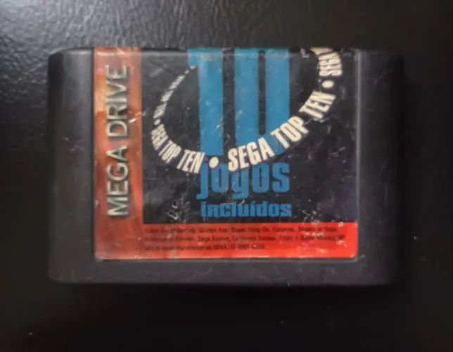 Cartucho Sega Top Ten para Mega Drive 100% original