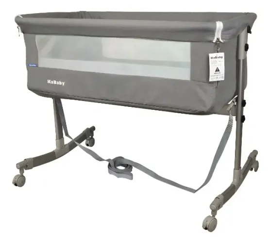 Berço Portátil Sleep 3 em 1 Moisés Co-bed Acopla na Cama Cinza Kababy