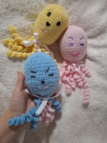 Amigurumi polvinho em croche para bebê rescen nascido