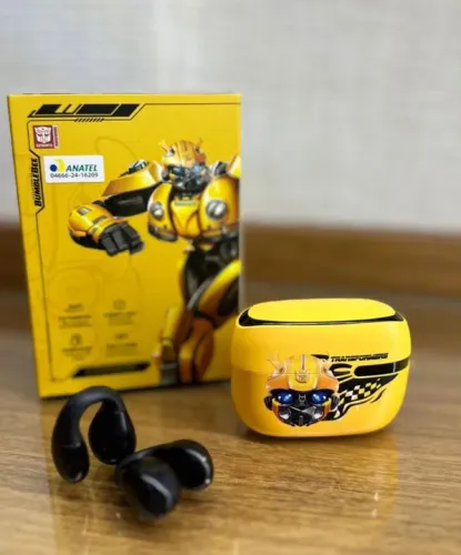 Fones de Ouvido Bluetooth Transformers Bumblebee - Novos