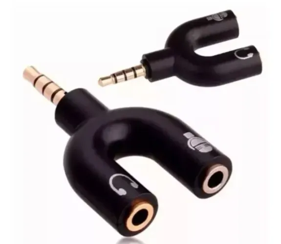 Adaptador Y Plug P2 X P3 Splitter Headset Fone Microfone Arduino Automação COD-CP774