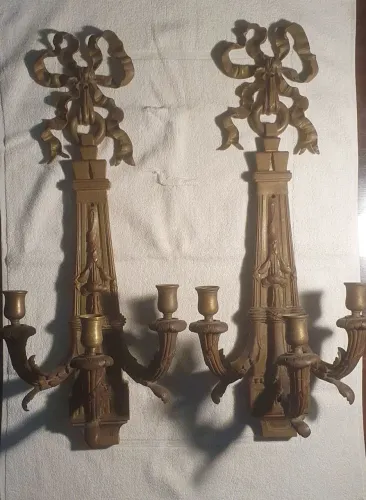 Par de Arandelas Vintage estilo francês 