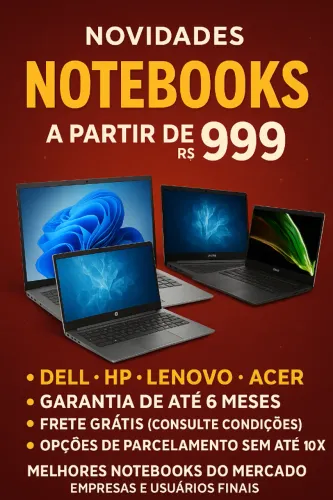 Notebooks Dell/HP/Lenovo/Acer a partir de R$999 - Garantia até 6 meses