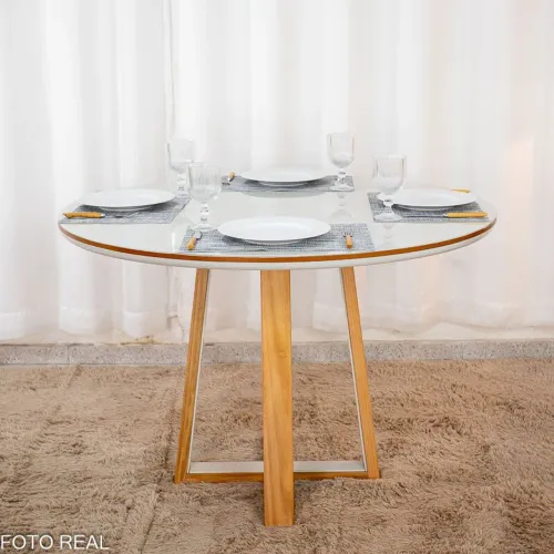 MESA DE JANTAR SUPER ELEGÂNCIA CADEIRAS EM MADEIRA ENCOSTO DE TELA SURPREENDA-SE!! YETRU
