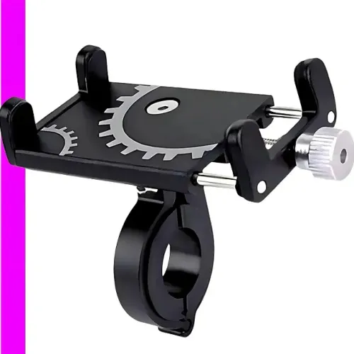 Suporte Para Celular Moto Motoboy Bike Bicicleta Fixo De Alumínio-Novo-Ditudo Tech e Varie