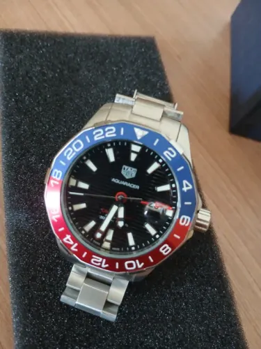 Relógio Tag Heuer Aquarecer Pepsi automático 